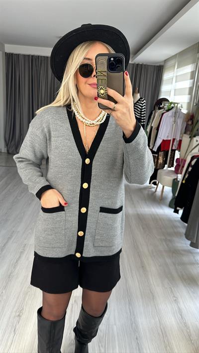 GRİ SİYAH ÇELİK HIRKA