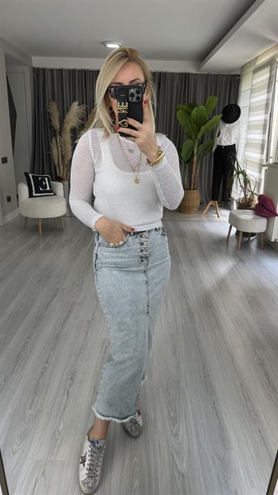 GÜMÜŞ SİMLİ, AJURLU TRİKO