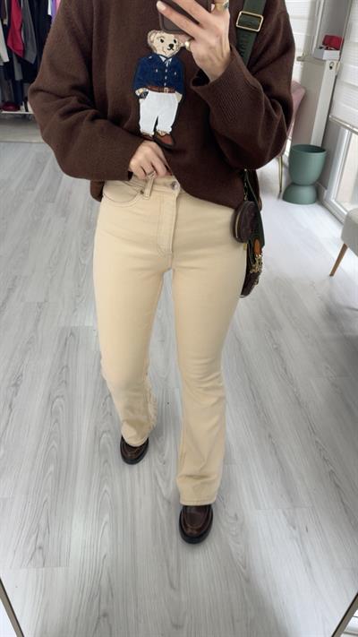 İspanyol Paça Bej Jean