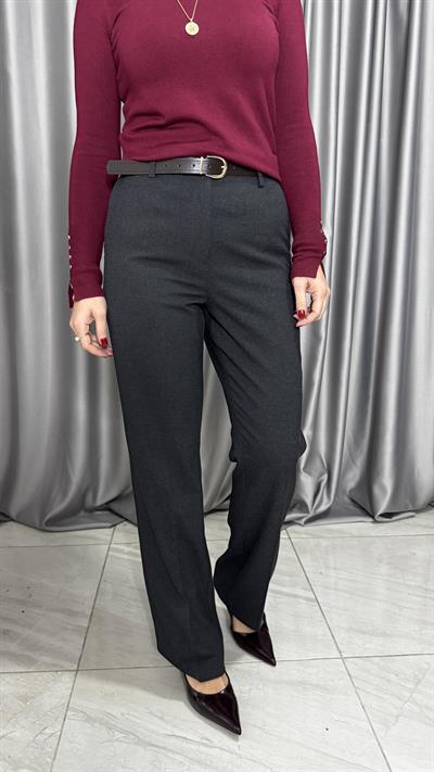 Kemerli Füme Fit Dilvin Pantolon