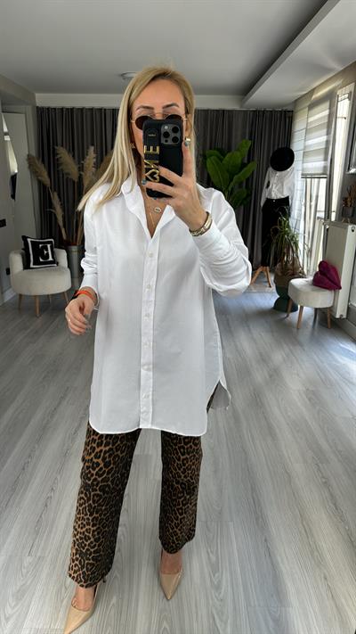 KLASİK UZUN KOLLU BEYAZ GÖMLEK
