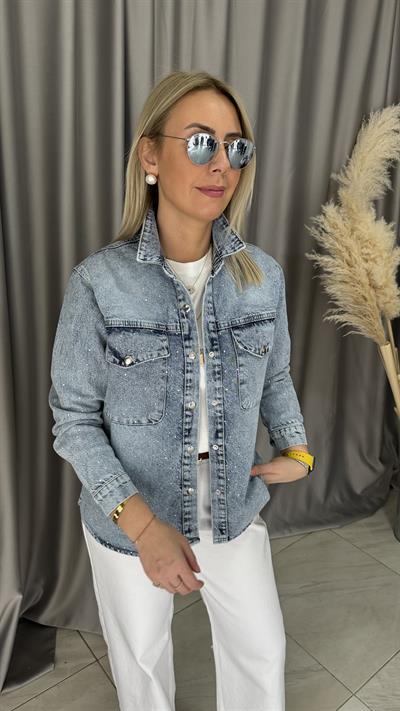 KOMPLE TAŞLI JEAN CEKET