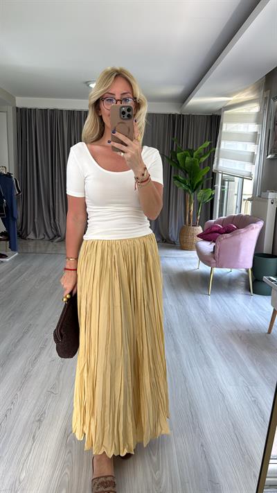 Kraşlı Sarı Etek