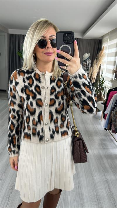 LEOPAR DESEN HIRKA VANİLYA / CAMEL