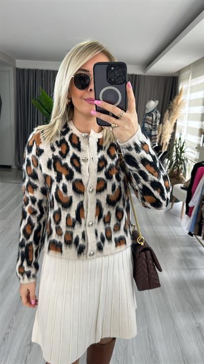 LEOPAR DESEN HIRKA VANİLYA / CAMEL