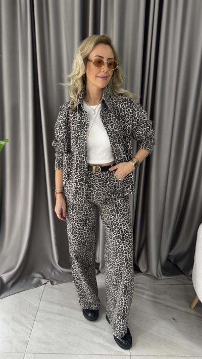 Leopar Desen Premium Takım