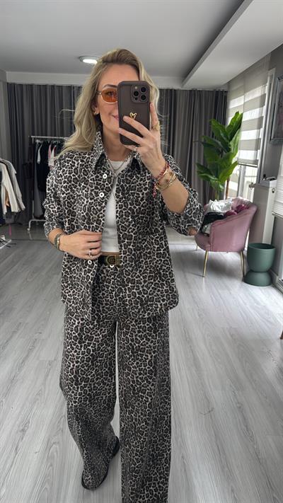 Leopar Desen Premium Takım