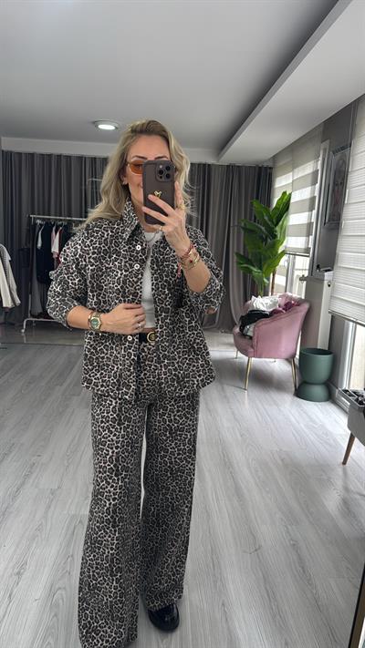 Leopar Desen Premium Takım