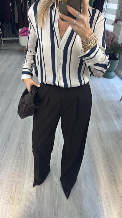 Likralı Acı Kahve Palazzo Pantolon