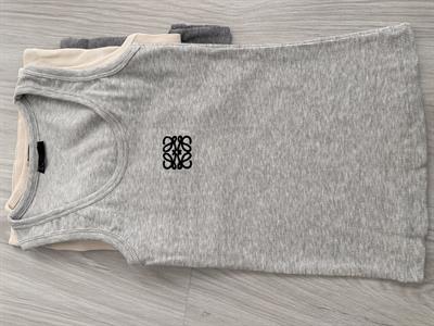 MARKA LOGOLU FİTİLLİ GRİ ATLET