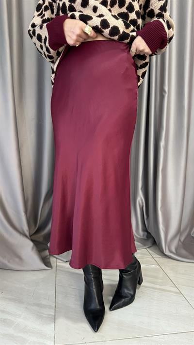 Mini Boy Bordo Saten Etek