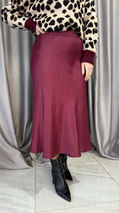 Mini Boy Bordo Saten Etek