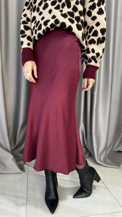 Mini Boy Bordo Saten Etek