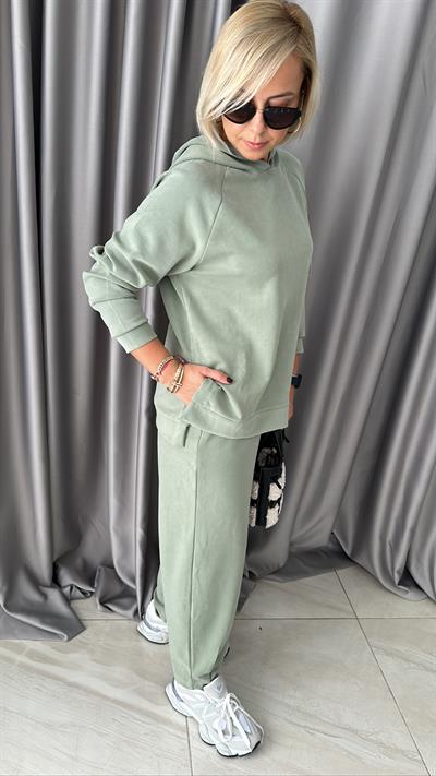 MODAL KUMAŞ MİNT YEŞİLİ EŞOFMAN TAKIMI