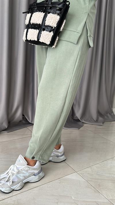 MODAL KUMAŞ MİNT YEŞİLİ EŞOFMAN TAKIMI