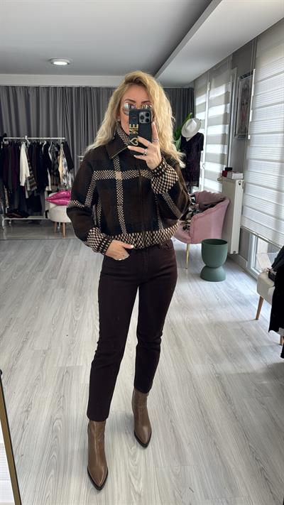 Orijinal Marka Acı Kahve Boyfit Jean