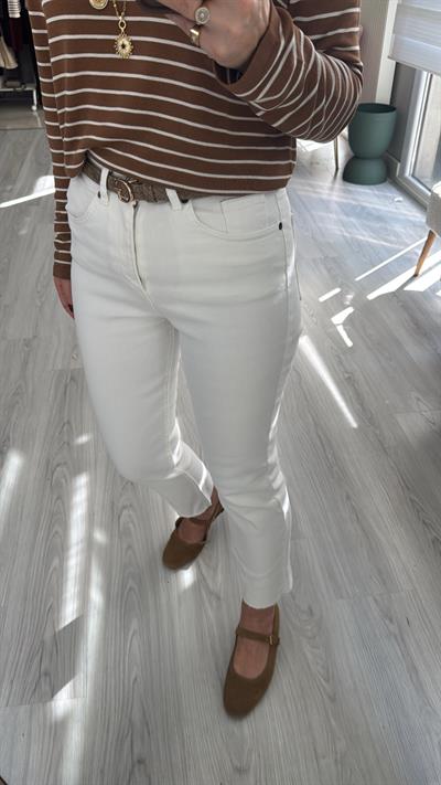 Orijinal Marka Beyaz Boyfit Jean