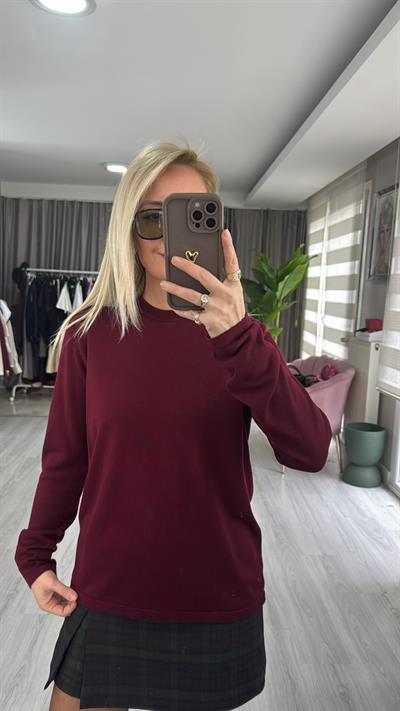 Orijinal Marka Bordo Basic Triko