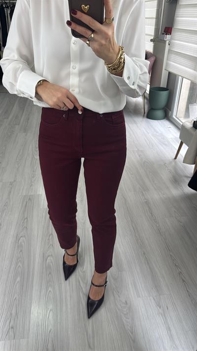 Orijinal Marka Bordo Boyfit Jean