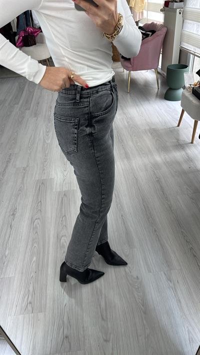 Orijinal Marka Füme Flare Jean Pantolon