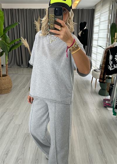 Orijinal Marka Gri Eşofman Takımı