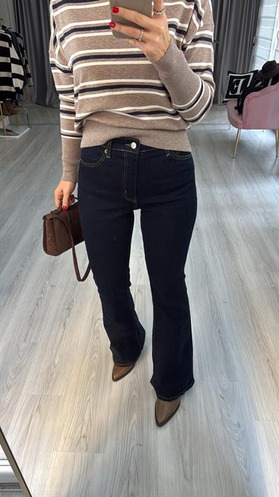 Orijinal Marka İspanyol Paça Lacivert Jean Pantolon