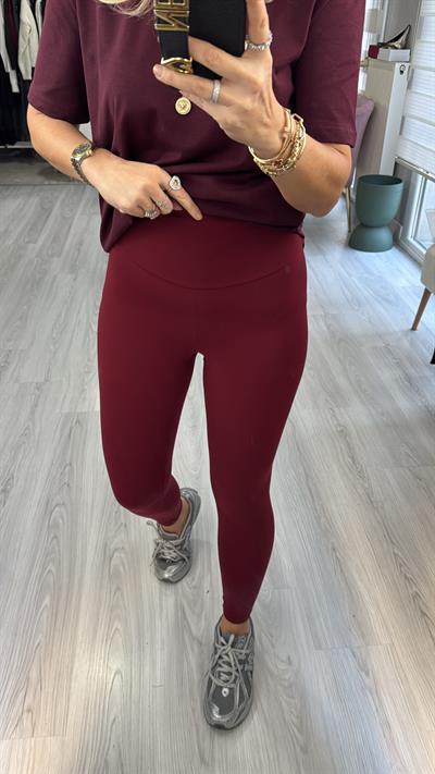 Orijinal Marka Toparlayıcı Bordo Tayt