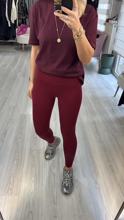 Orijinal Marka Toparlayıcı Bordo Tayt