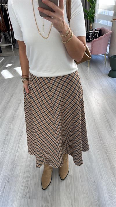 Orijinal Model Cepli Ekoseli Etek