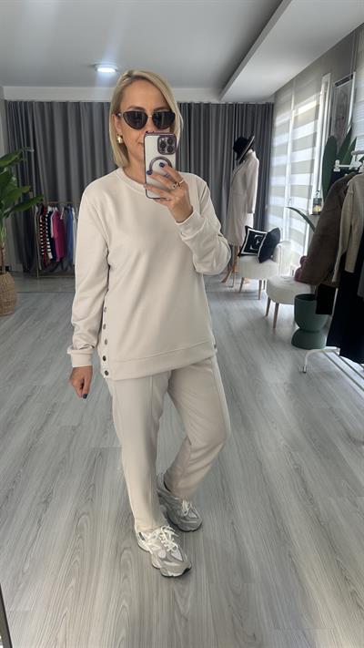 ORJİNAL MARKA, BEJ MODAL KUMAŞ TAKIM