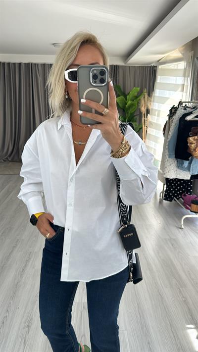 Orjinal Marka Beyaz Gömlek