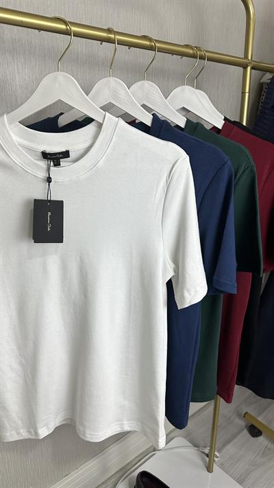 ORJİNAL MARKA BEYAZ PAMUKLU BASİC TİŞÖRT