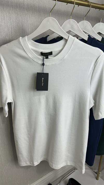 ORJİNAL MARKA BEYAZ PAMUKLU BASİC TİŞÖRT