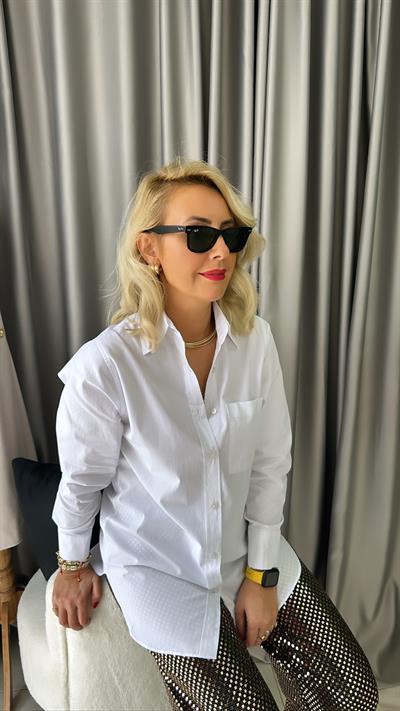 ORJİNAL MARKA, BEYAZ POPLİN GÖMLEK