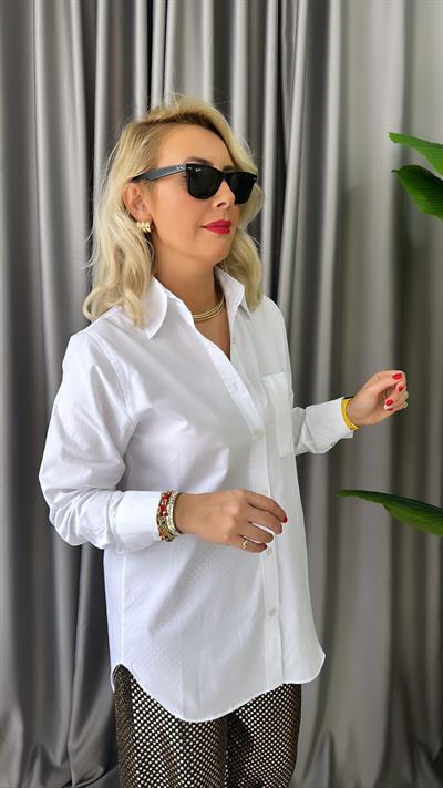 ORJİNAL MARKA, BEYAZ POPLİN GÖMLEK