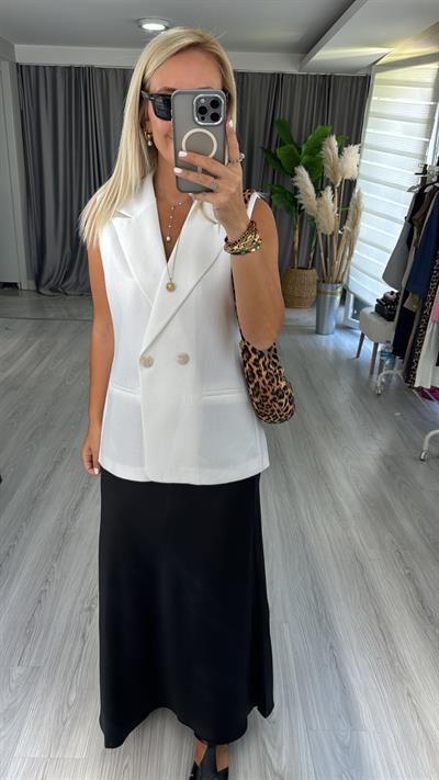 Orjinal Marka Beyaz Yelek