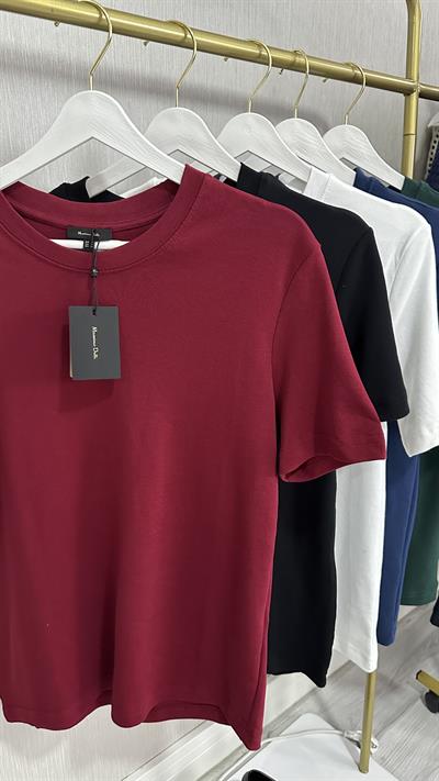 ORJİNAL MARKA BORDO PAMUKLU BASİC TİŞÖRT
