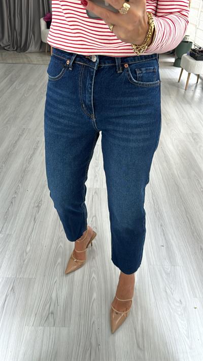 Orjinal Marka Boyfit Lacivert Jean