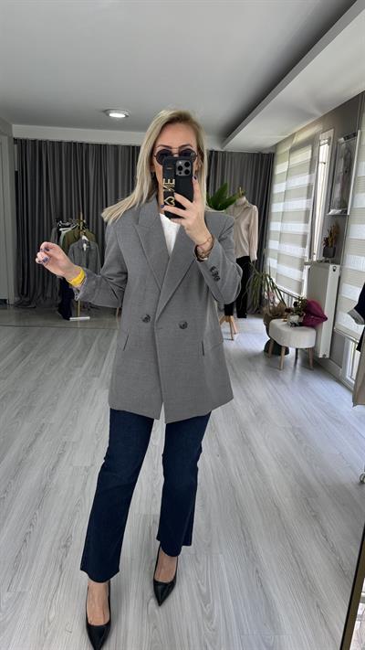 ORJİNAL MARKA GRİ BLAZER CEKET