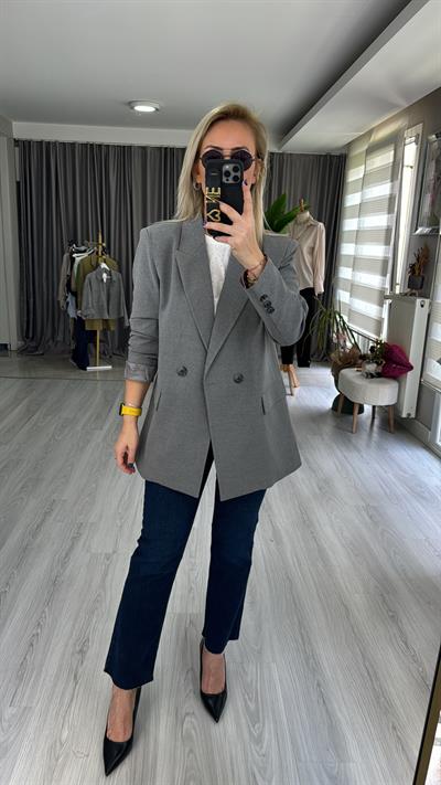 ORJİNAL MARKA GRİ BLAZER CEKET