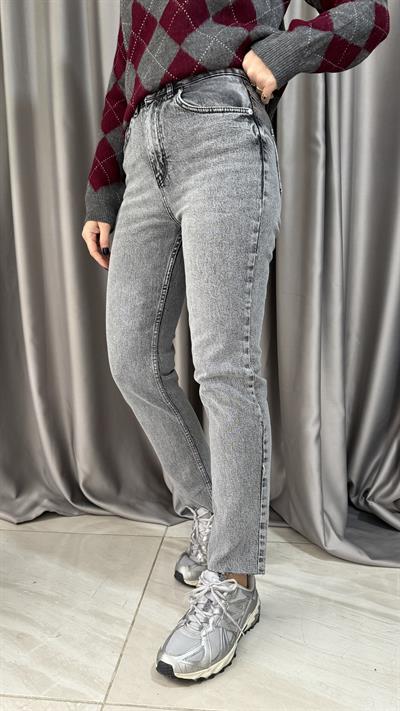 Orjinal Marka Gri Boyfit Jean
