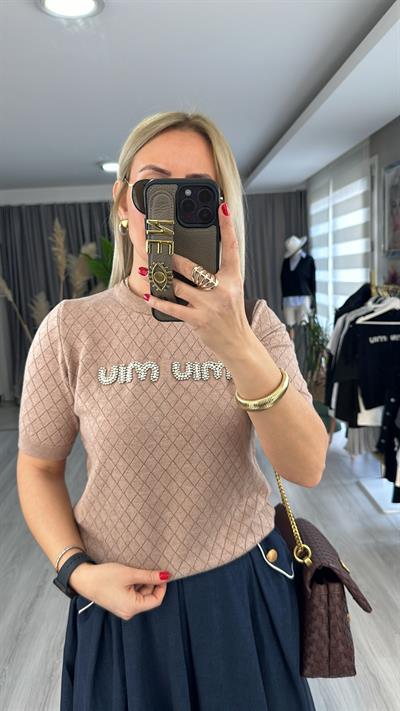 ORJİNAL MARKA İNCİ ÇAKIMLI CAMEL TRİKO