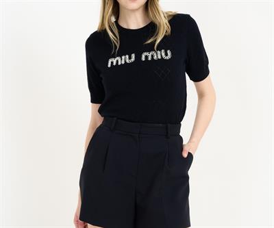 ORJİNAL MARKA İNCİ ÇAKIMLI SİYAH TRİKO