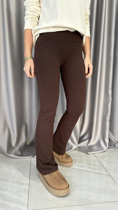 Orjinal Marka İspanyol Paça Kahverengi Tayt