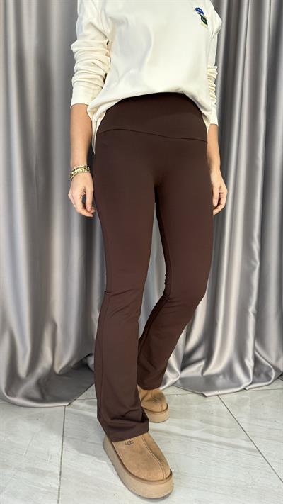 Orjinal Marka İspanyol Paça Kahverengi Tayt