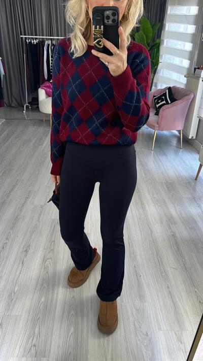 Orjinal Marka İspanyol Paça Lacivert Tayt