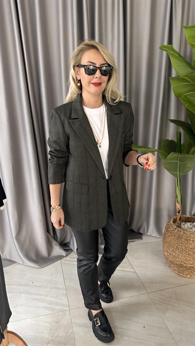 ORJİNAL MARKA, KARELİ, HAKİ CEKET