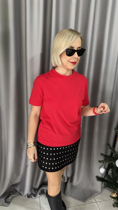 ORJİNAL MARKA KIRMIZI YARIM KOL TİŞÖRT