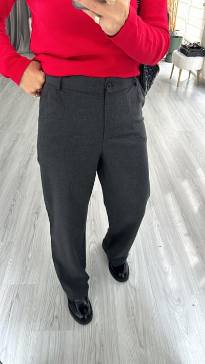 Orjinal Marka, Krep Kumaş, Füme Pantolon 