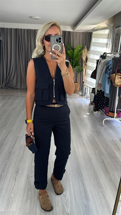 Orjinal Marka Lacivert Gabardin Takım